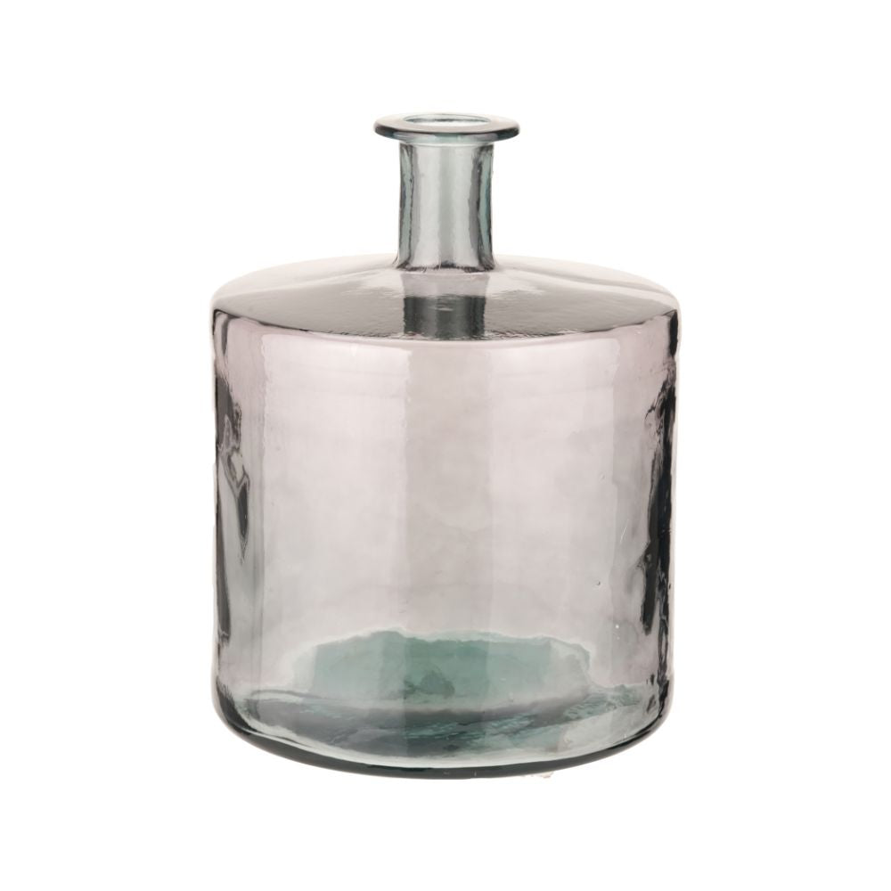 Recycled Glass Forest Green Bottle Vase