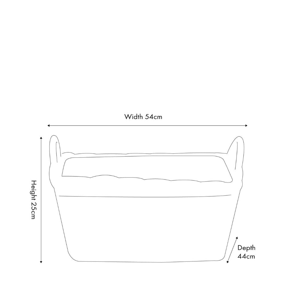 Kubu Rectangular Handled Laundry Basket