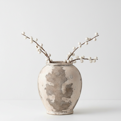 Lulia Stoneware Antique Finish Urn Vase