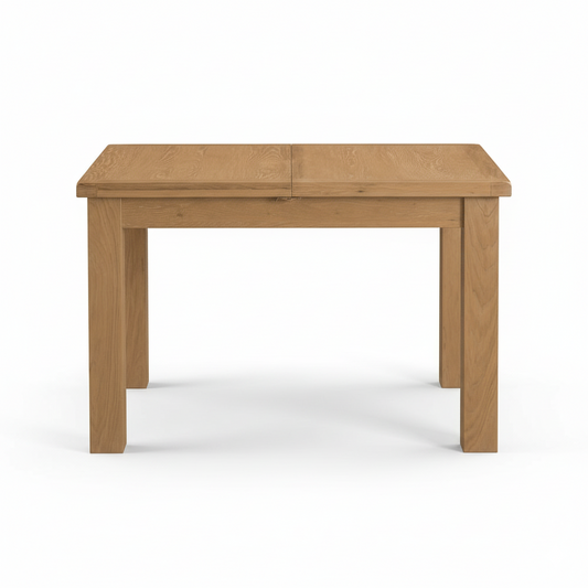 Dewsbury Oak 1.25M Butterfly Extendable Dining Table