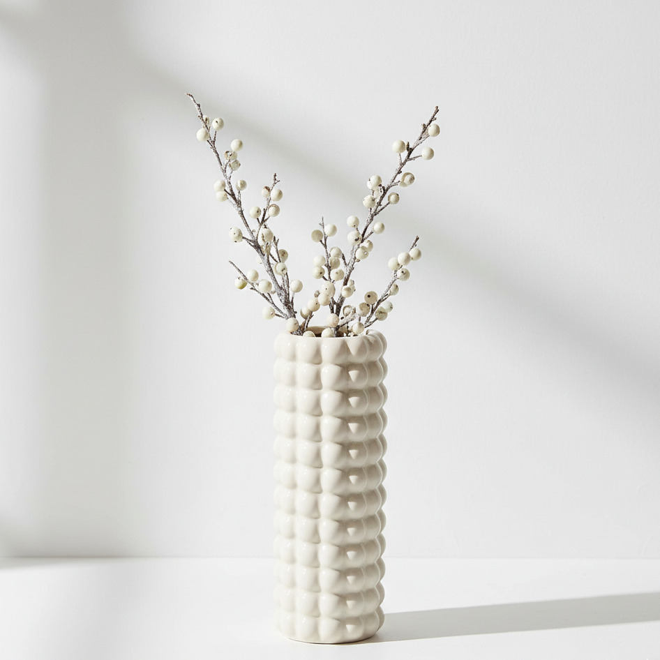 Seville Cream Bubble Vase