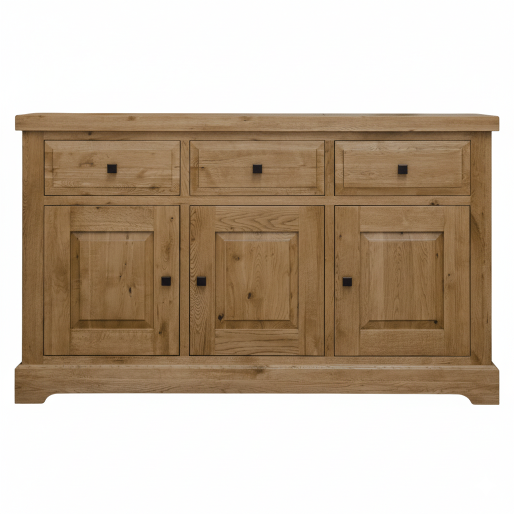 Deluxe Solid Oak Large Sideboard