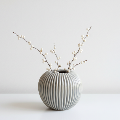 Pallida Striped Small Vase