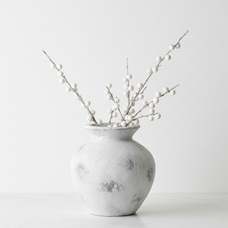 Downton Antique White Large Vase