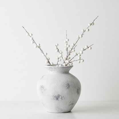 Downton Antique White Large Vase