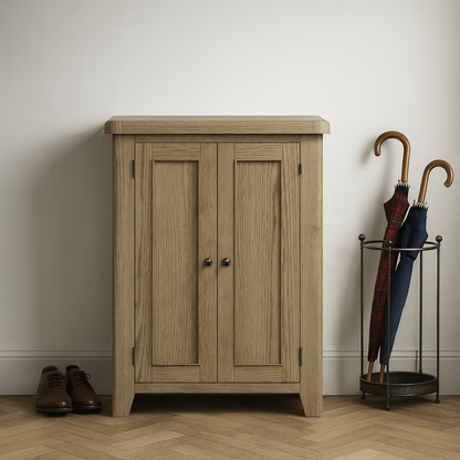 Eaton Country Oak Shoe Cupboard