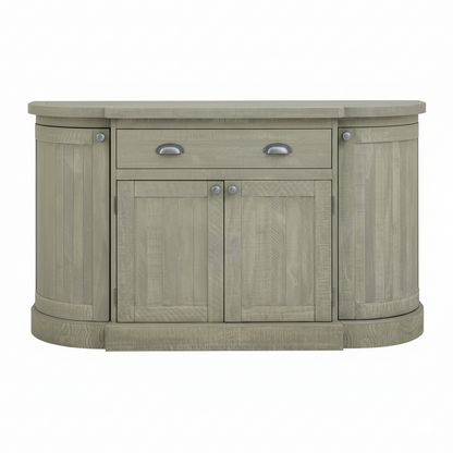 Saltaire Pine Wood 4 Door Sideboard With Drawer