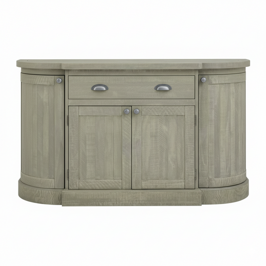 Saltaire Pine Wood 4 Door Sideboard With Drawer