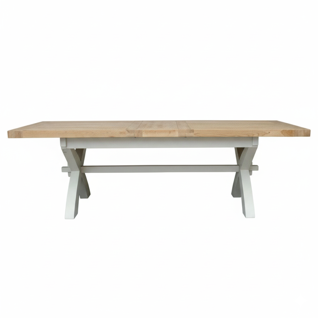 Deluxe Painted 8-12 Seater Extendable Dining Table