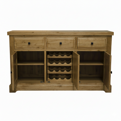 Deluxe Solid Oak Large Sideboard