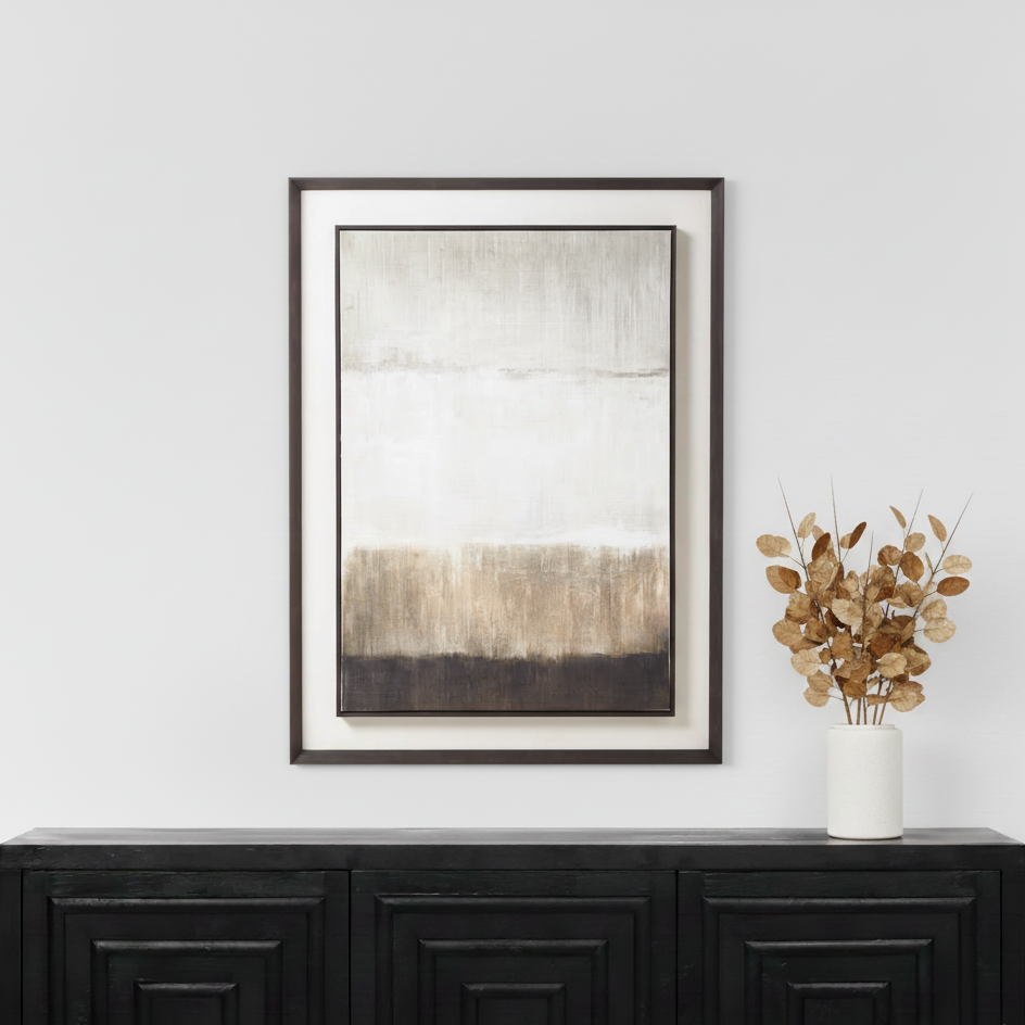 Moderno Extra Large Linen Framed Wall Art