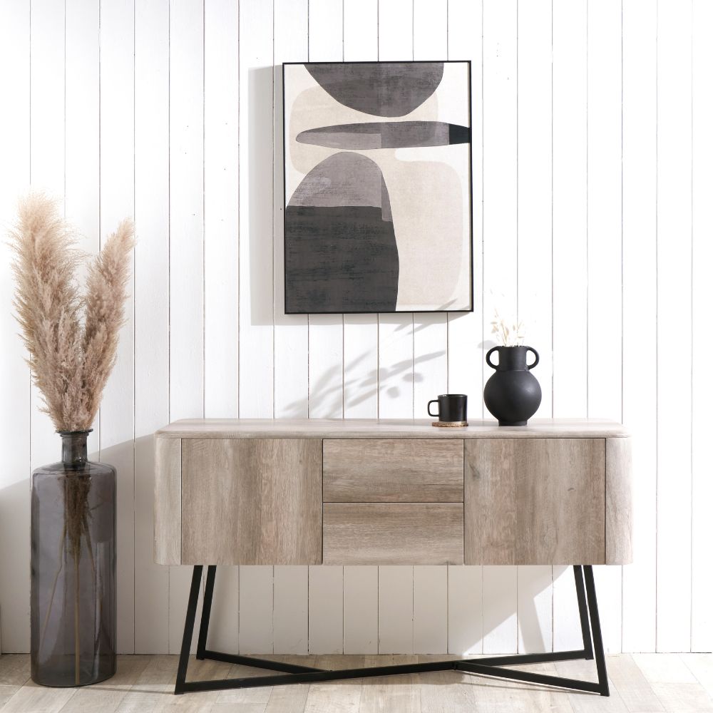 Ukiah Grey Oak Veneer Sideboard