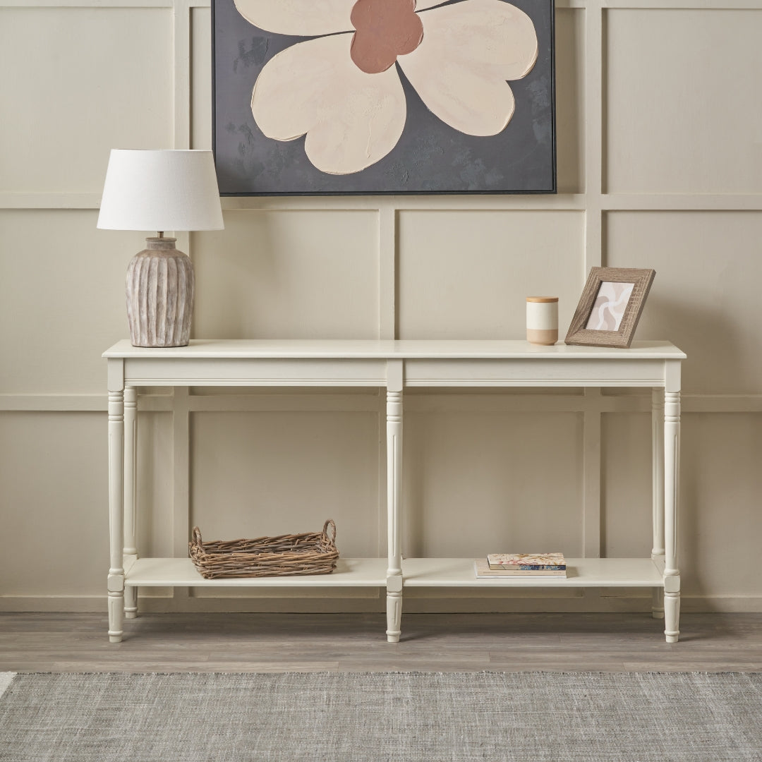 Heritage Pine Wood Large Console Table