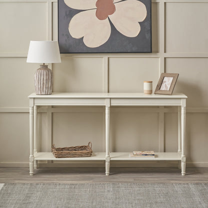 Heritage Pine Wood Large Console Table