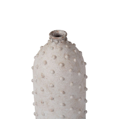 Kali Textured Dot Stoneware Vase