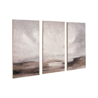 Canvases Grey and Neutrals Abstract Landscape (Set of 3)