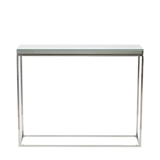 Elysee Mirrored Glass Console Table
