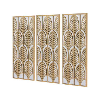 Metal Rectangular Mirrored Wall Art