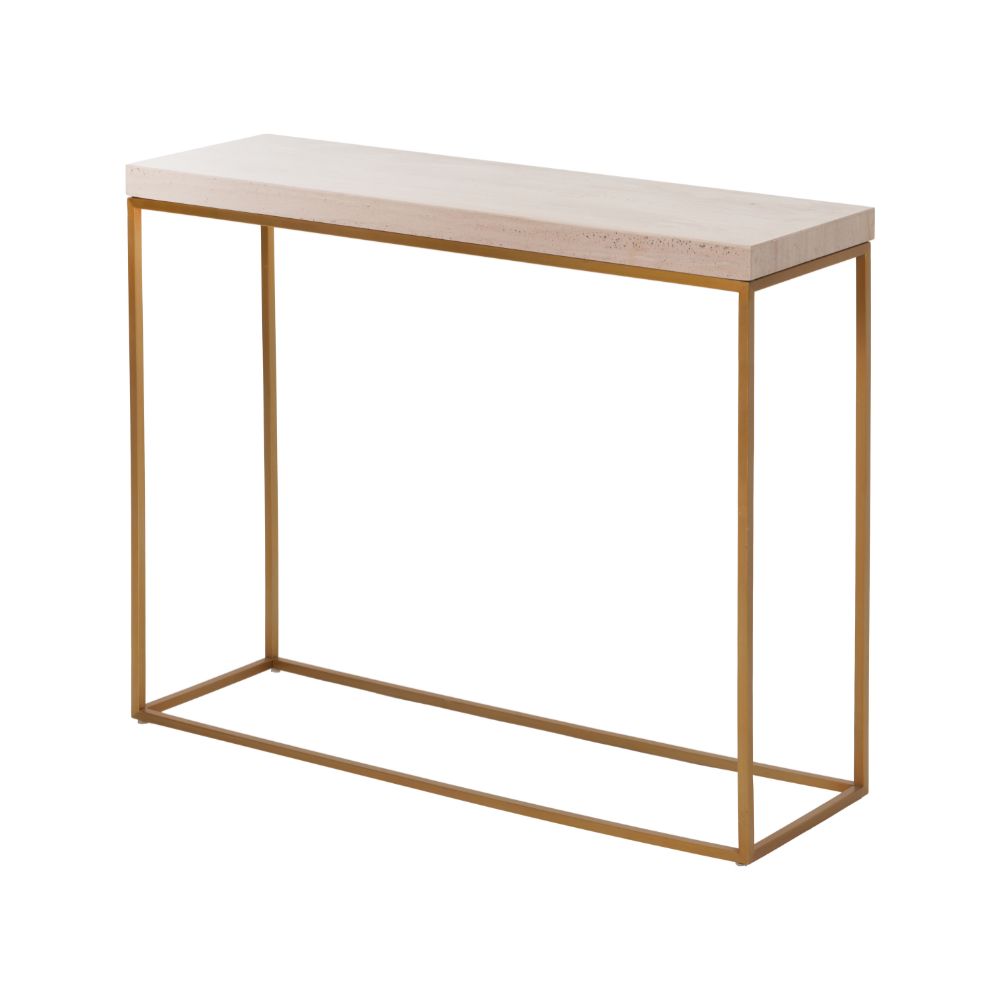 Madison Granite and Metal Console Table