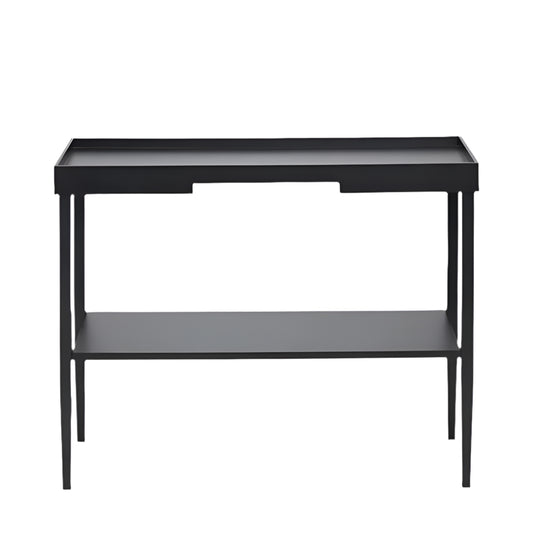 Marnie Black Wood Veneer Console Table