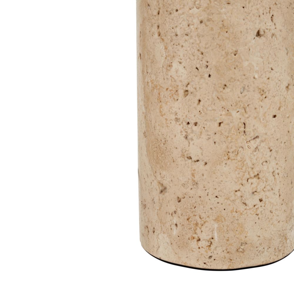 Kanoa Limestone Cylinder Table Lamp