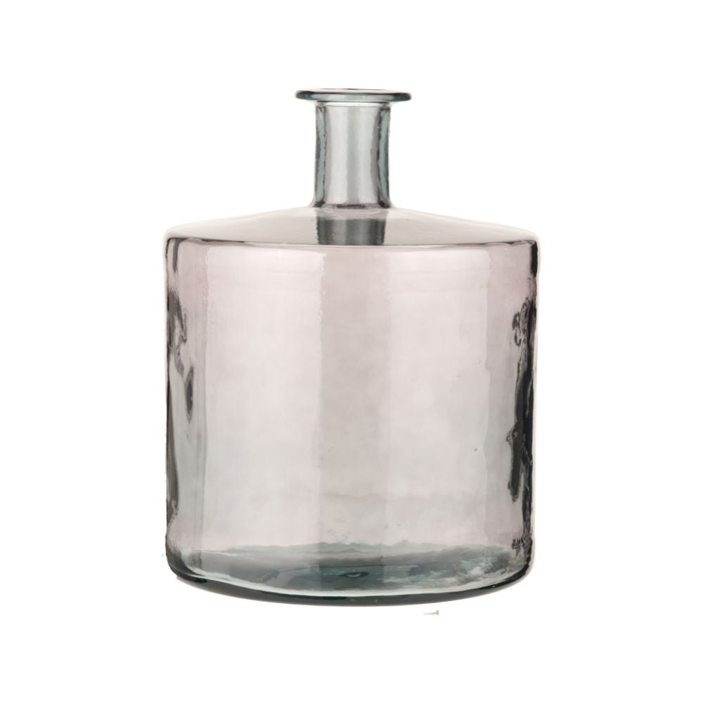 Recycled Glass Forest Green Bottle Vase