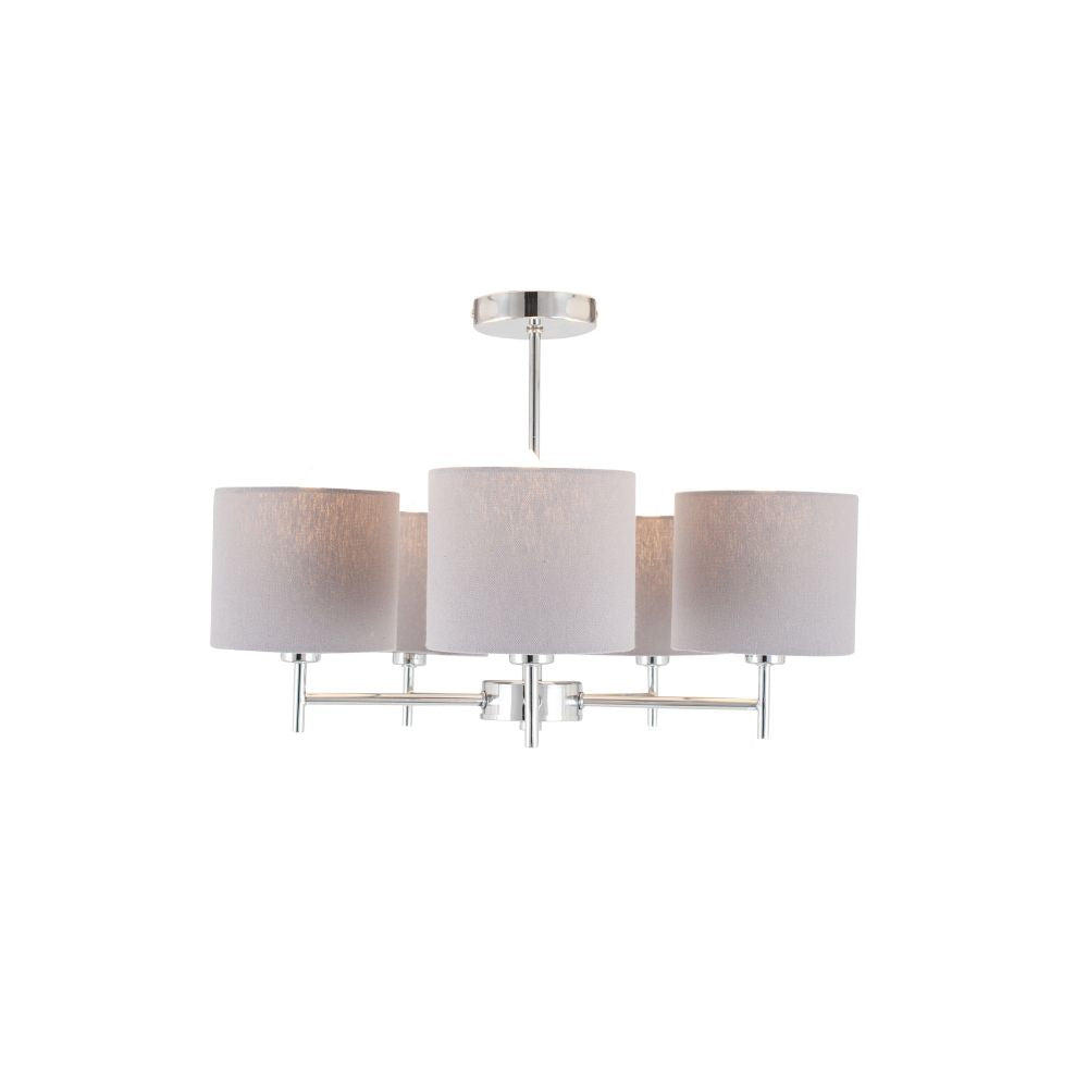 Plaza Linen 5 Arm Pendant