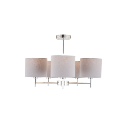 Plaza Linen 5 Arm Pendant