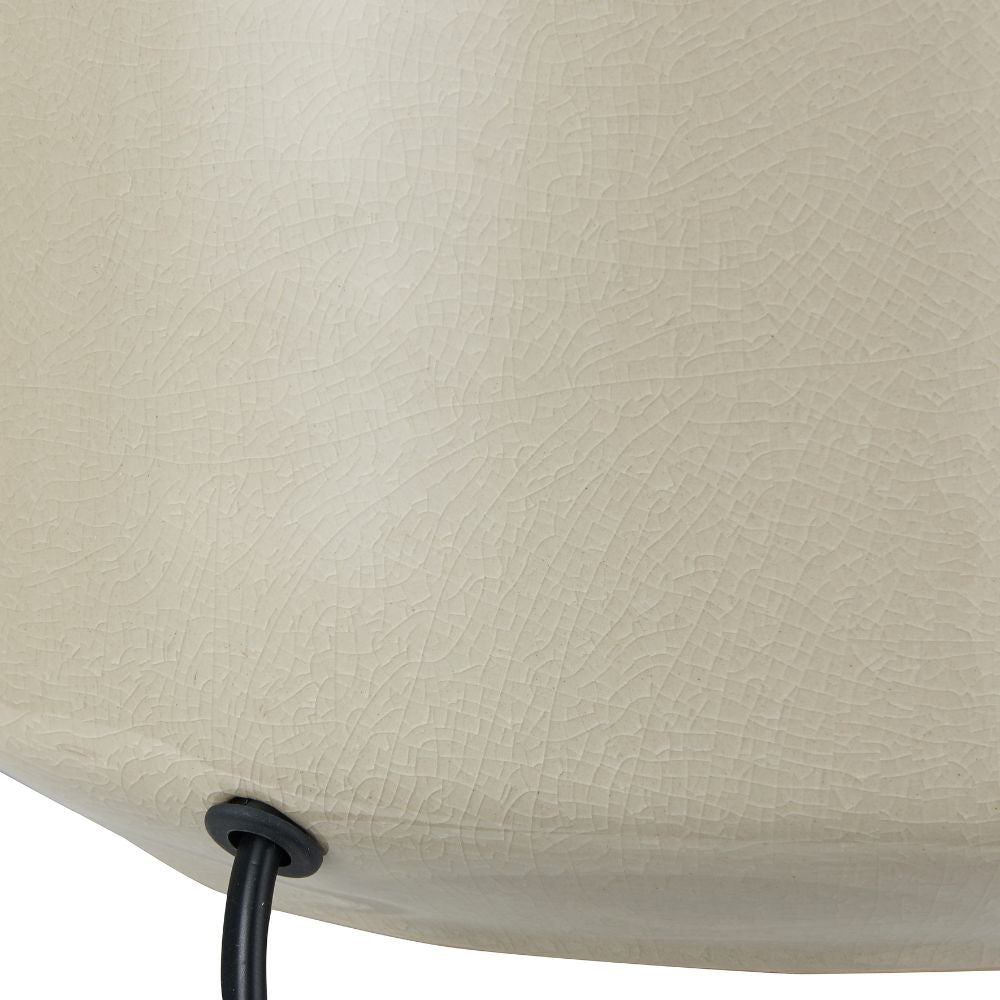 Nora Cream Crackle Effect Table Lamp