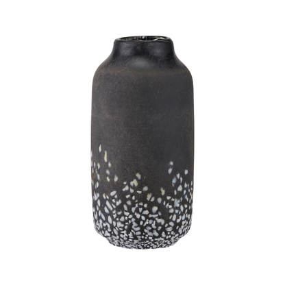 Etna Black and White Glass Vase