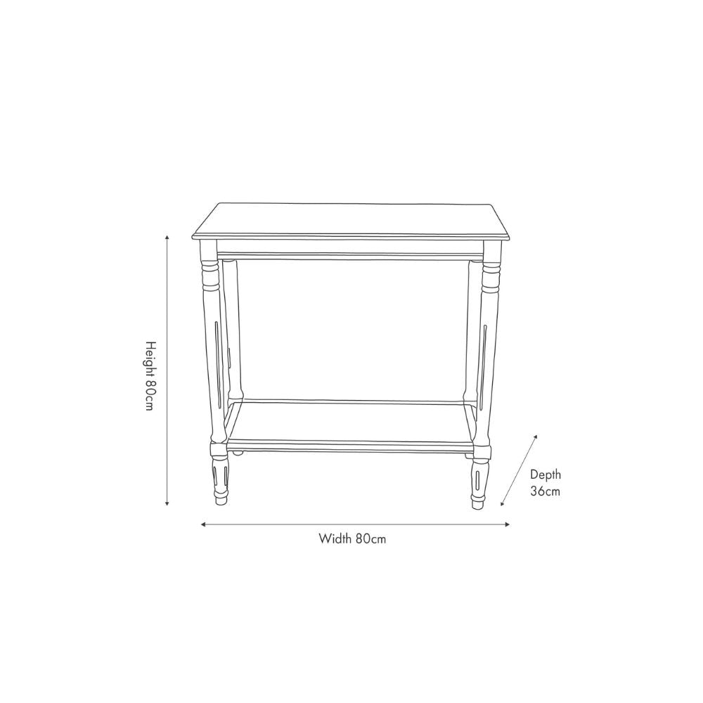 Heritage Pine Wood Console Table