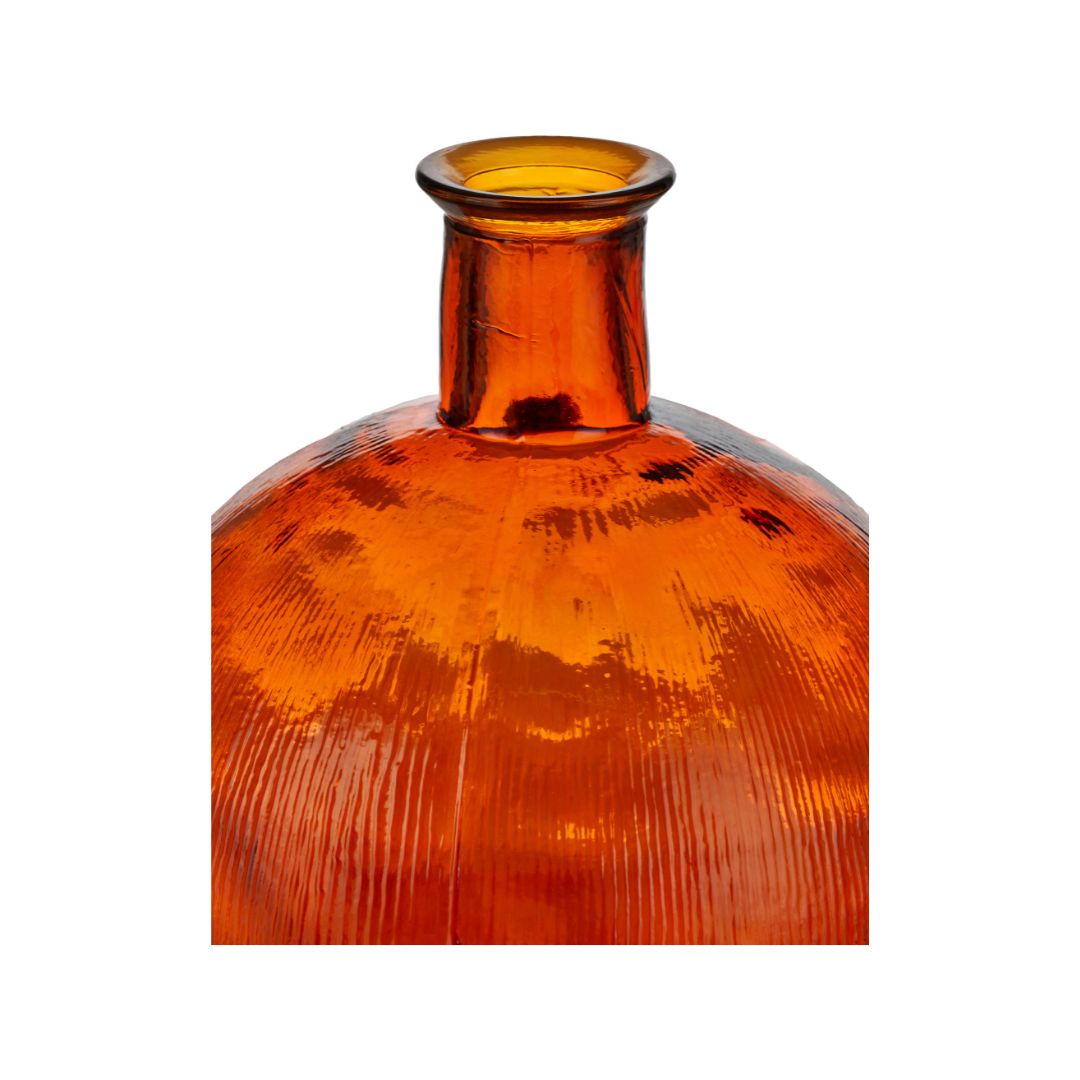 Recycled Glass Round Vase