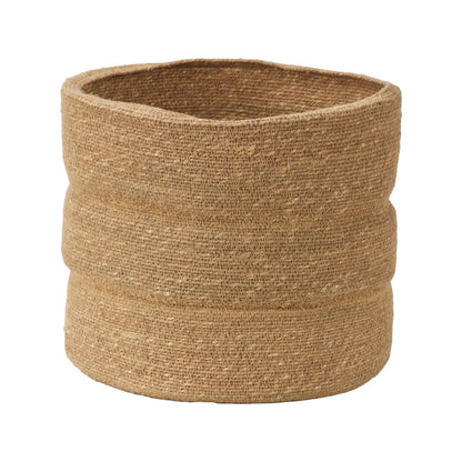 Seagrass Natural Ribbed Basket
