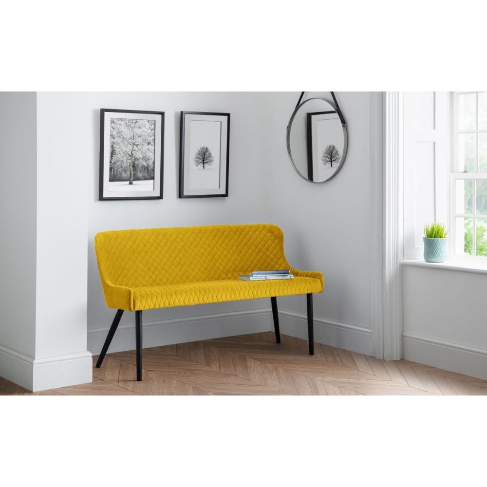 Luxe High Back Dining Bench