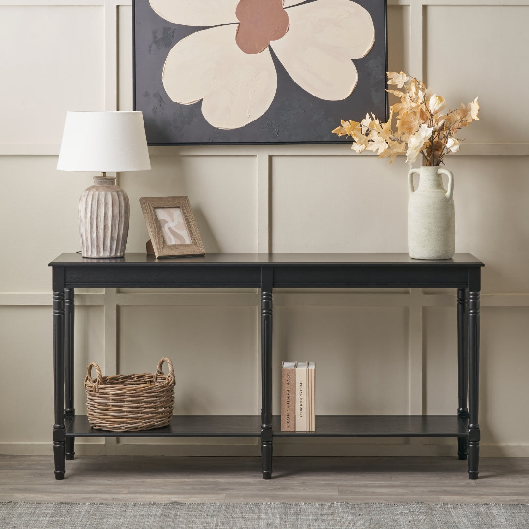 Heritage Pine Wood Large Console Table