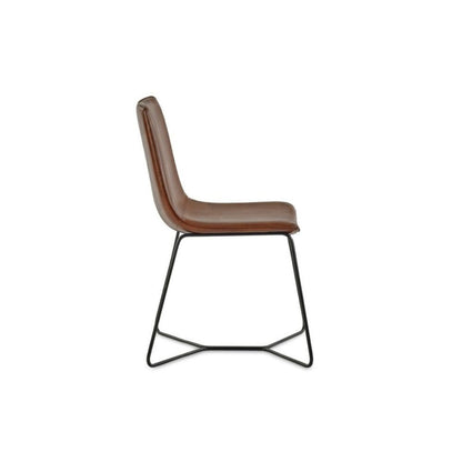 Joren Tan Brown PU Leather Dining Chair (Set of 2)