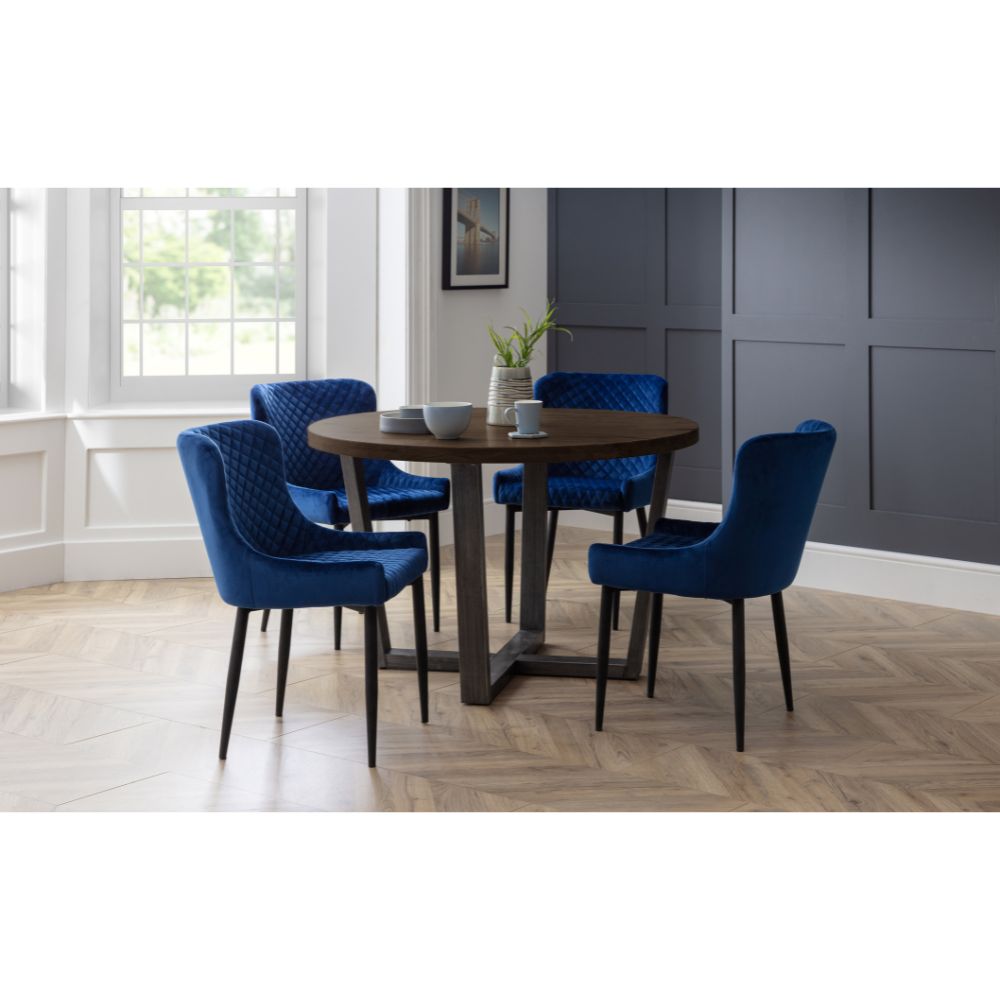 Brooklyn 1.2m Dark Oak Round Dining Table