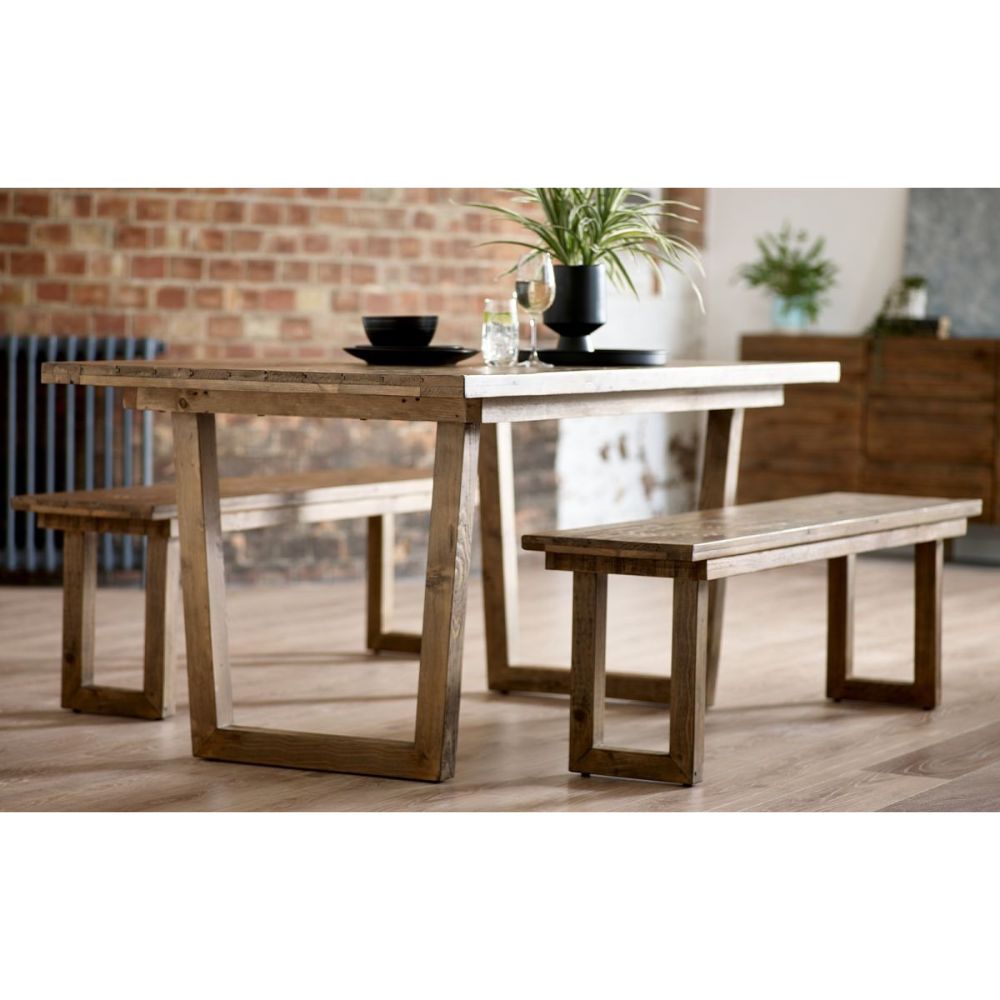 Woburn Reclaimed Pine Dining Bench