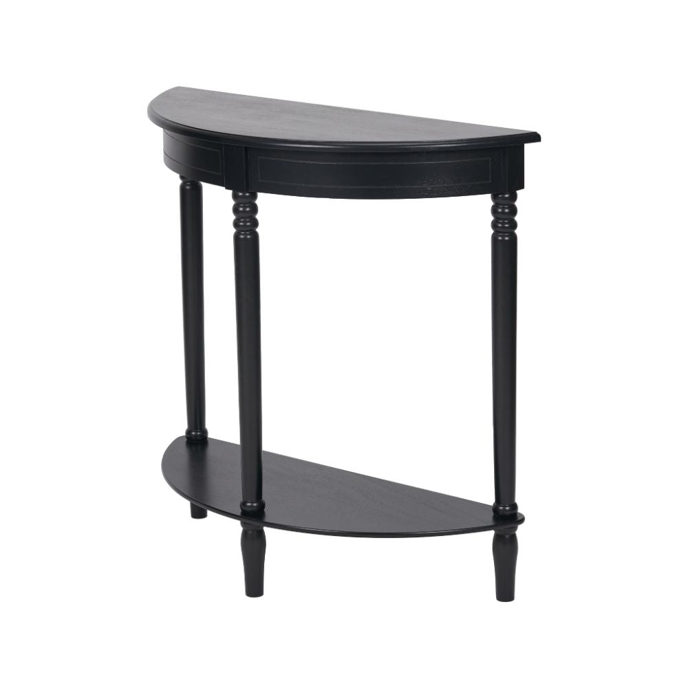 Heritage Pine Wood Half Moon Console Table