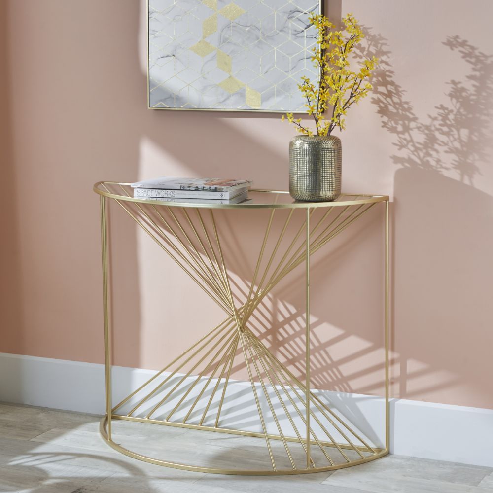 Liberty Half Moon Console Table