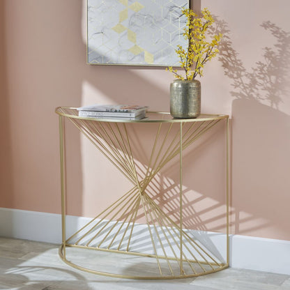 Liberty Half Moon Console Table