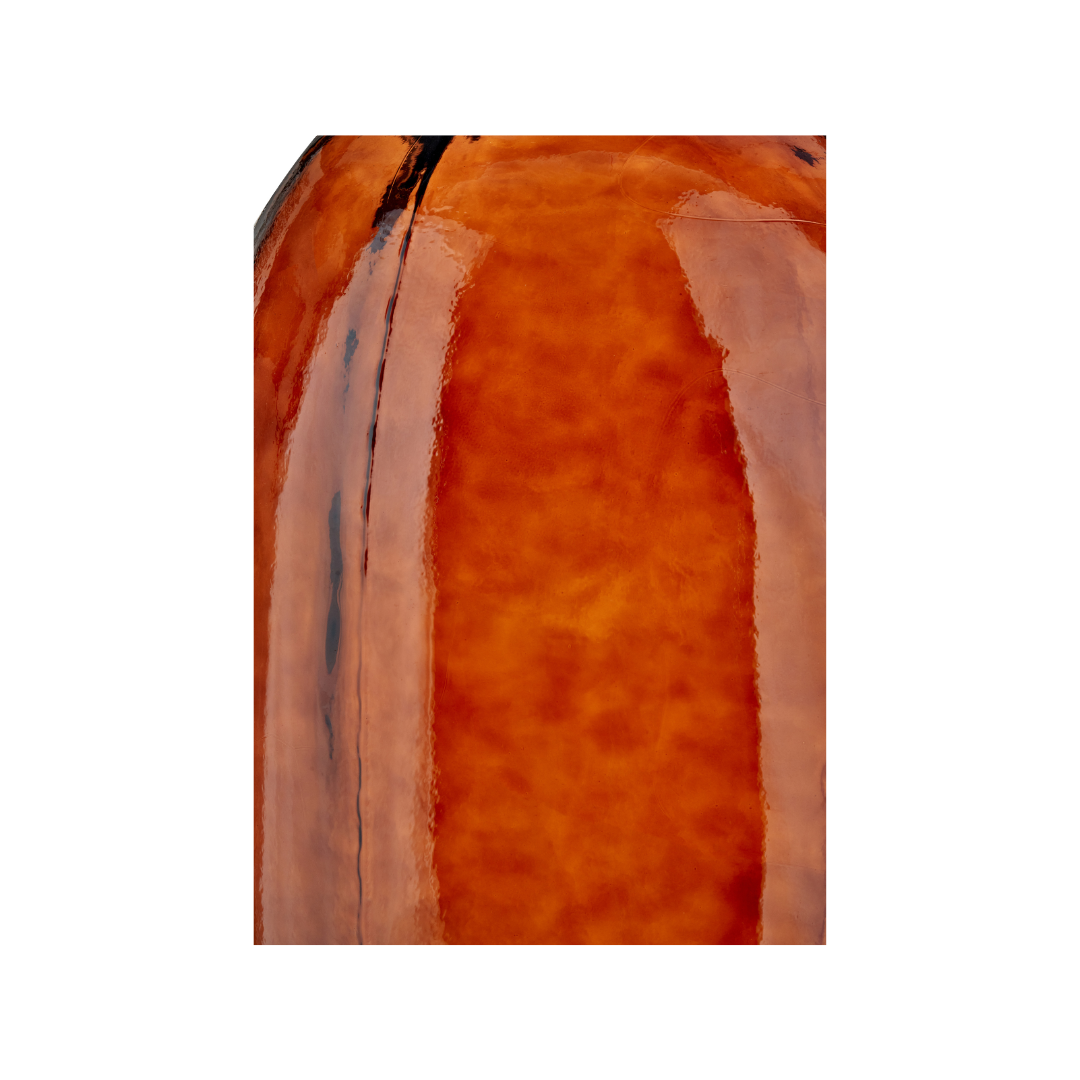Organic Shaped Recycled Glass Tall Vase