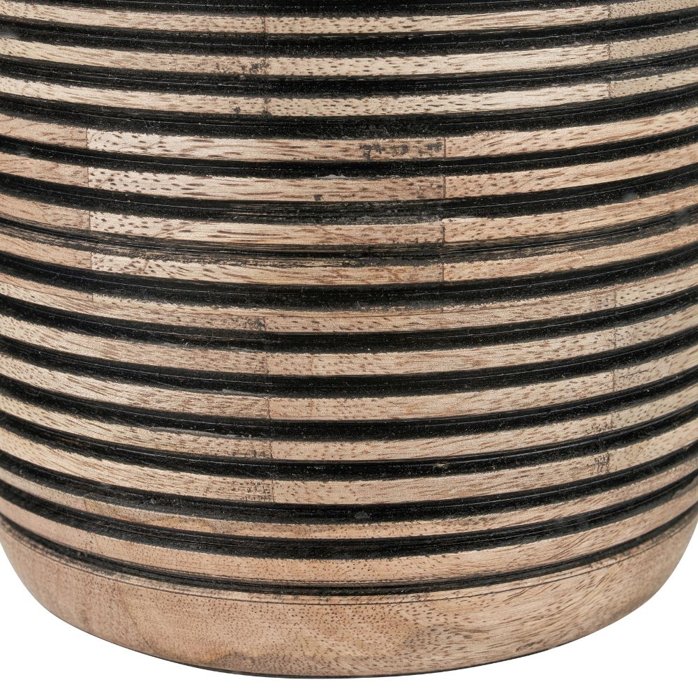 Caspian Mango Wood Natural Grooved Table Lamp