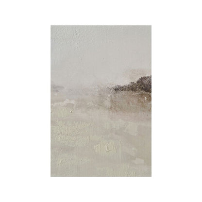Abstract Canvas Grey and White with Black Frame