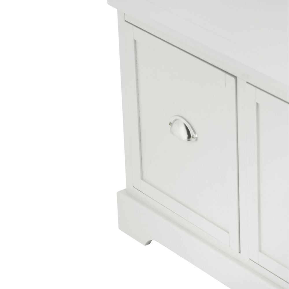 Croft Linen Pine Wood 3 Drawer Sideboard