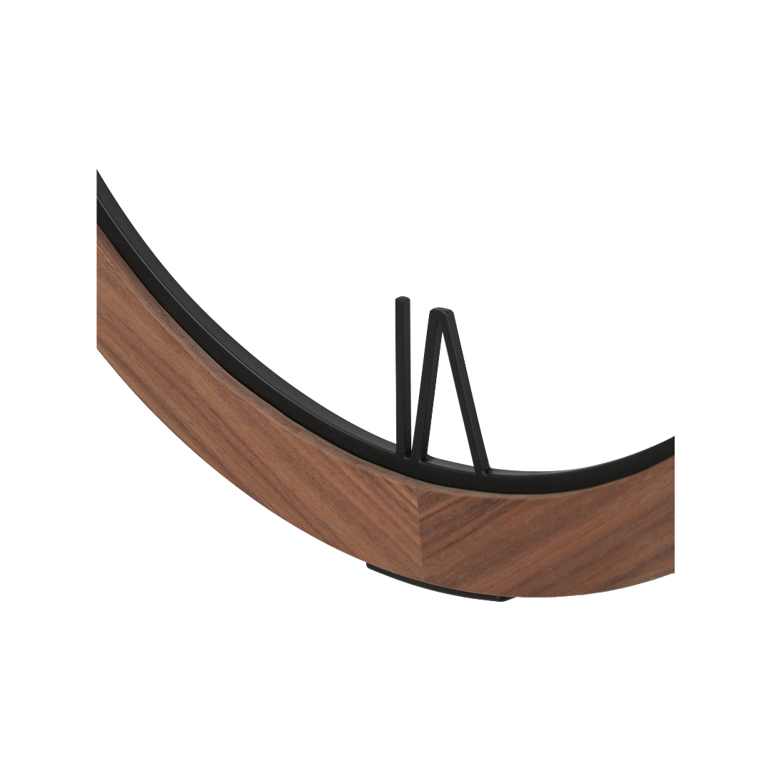 Vermont Light Walnut Wood Veneer Round Wall Clock