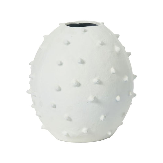 Metal Vase with Bobbles