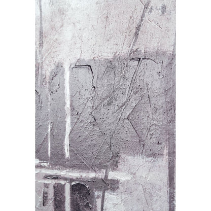 Canvas Monochrome Abstract with Black Frame