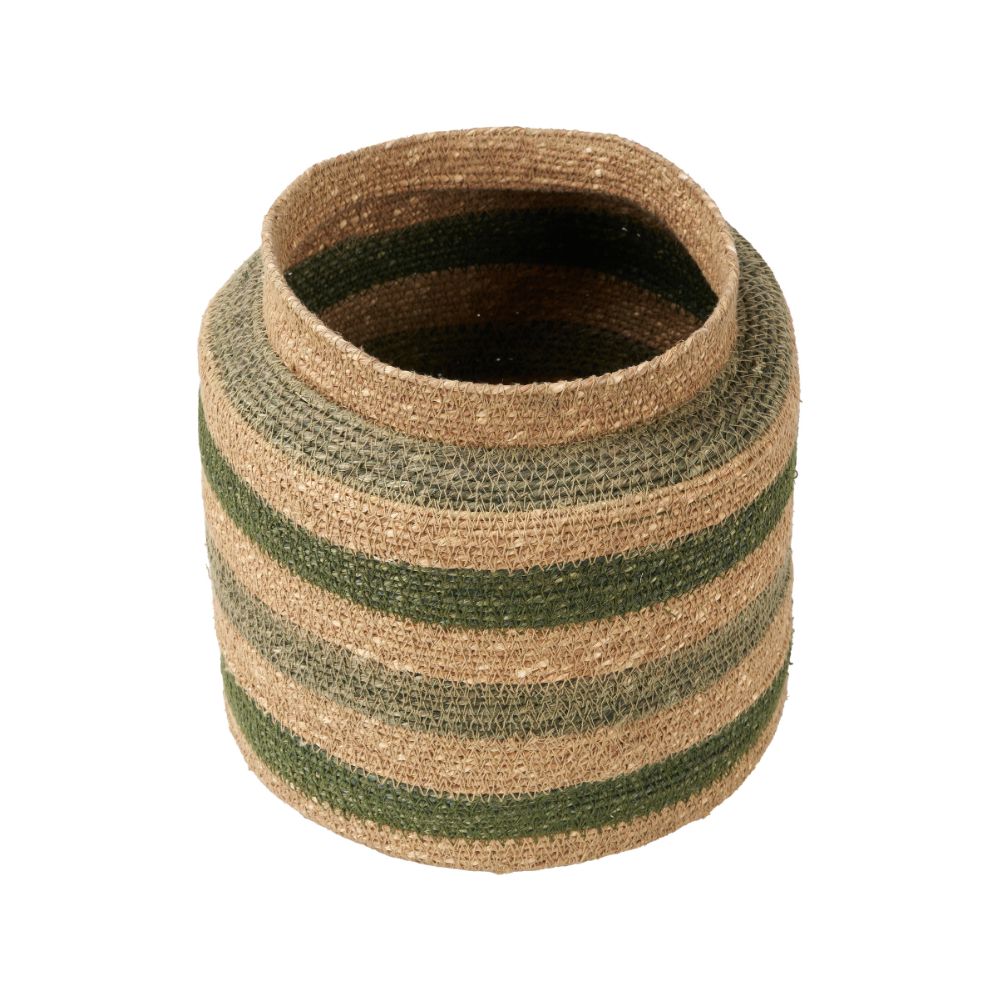 Seagrass Stripe Round Basket
