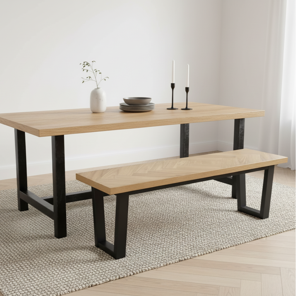 Hilton Oak Dining Bench